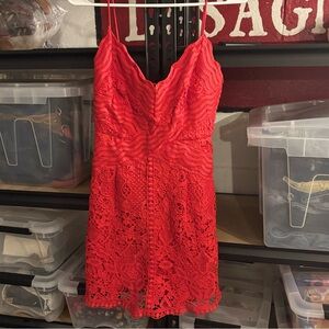 Angel Biba red lace dress NWT size small